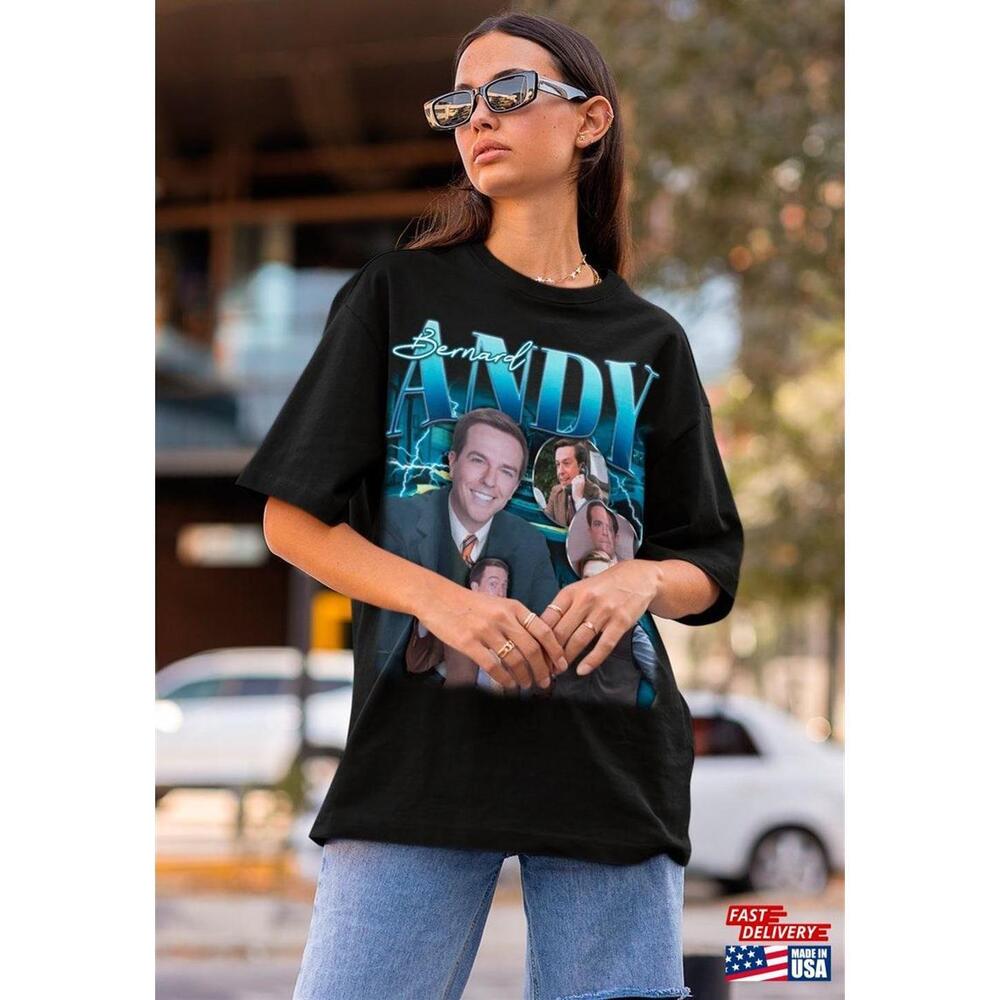 Retro Andy Bernard Shirt Bootleg Fan Gift Unisex Tee Tshirt